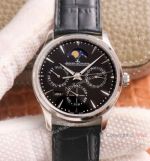NEW! AAA Replica Jaeger-LeCoultre Master Ultra Thin Perpetual Watch Black Dial